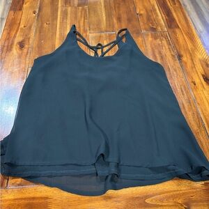 Black Sheer tank top